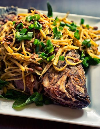Ginger and fish, a surprisingly amazing combination! How to make Cambodian Trey Chean Choun