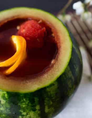 Watermelon Sangria with Japanese Plum Wine, Umeshu