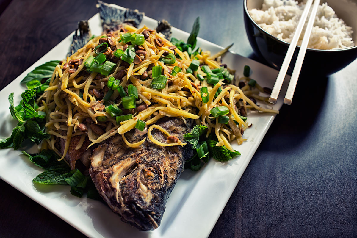 crispy fried tilapia ginger fish