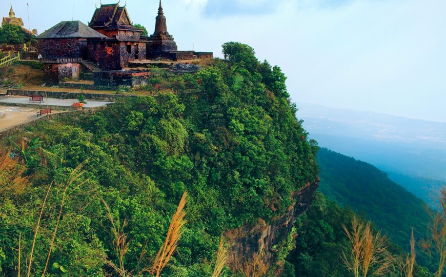Cambodia Travel Guide: Wat Sampov Pram atop Bokor National Park in Kampot