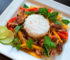 Cambodian Spicy Papaya Beef Salad Recipe (Lahong Plea Sach Ko)