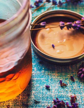 Lavender Simple Syrup Recipe with Real Lavender Flowers